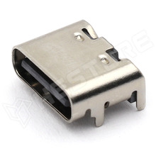 TYPE-C-6P-073 / Csatlakozó, USB C, 5V, 5A, 6 pin, SMD (TYPE-C 6P(073) / Shenzhen Shouhan Technology Co.LTD)