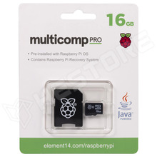 TS16GUSD420T-MCP2 / Memóriakártya, MicroSDHC Class10, 16GB, Raspberry Pi OS + helyreállító rendszer (MULTICOMP PRO)