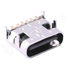 TYPE-C-6P-073 / Csatlakozó, USB C, 5V, 5A, 6 pin, SMD (TYPE-C 6P(073) / Shenzhen Shouhan Technology Co.LTD)