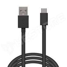 H55550BK-1 / Adatkábel, USB A, USB C, 2A, fekete, 1m (55550BK-1 / DELIGHT)