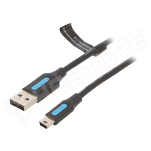 COMBG / USB 2.0 kábel, USB A dugó - USB B mini dugó, 1.5m, 480Mbps (COMBG / VENTION)