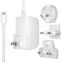 MP001636 / Raspberry Pi tápegység, USB-C, 5.1V, 3A, EU/UK/AU/US dugó, fehér (MULTICOMP PRO)