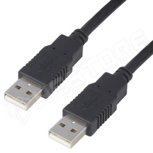 USB-AA-1.8-BK / USB 2.0 kábel, USB A - USB A, 1.8m, fekete (DIGITUS)